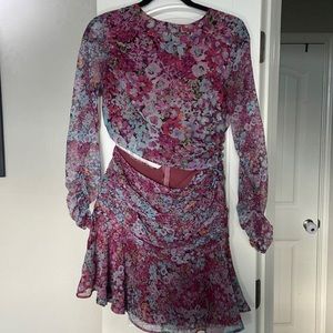 NWOT Tags Zara Floral Print Mini Dress